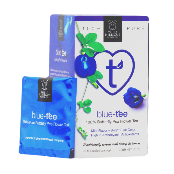 Wild Hibiscus Flower Company - Heart Tee 100% Pure Butterfly Pea Flower Herbal Tea