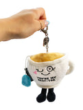 Punchkins - You're My Best Tea Plush Bag Charm  Soft Cuddly Toy Funny