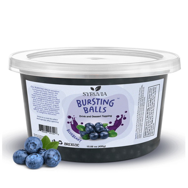 Syruvia - 1 LB Blueberry Flavored Popping Boba
