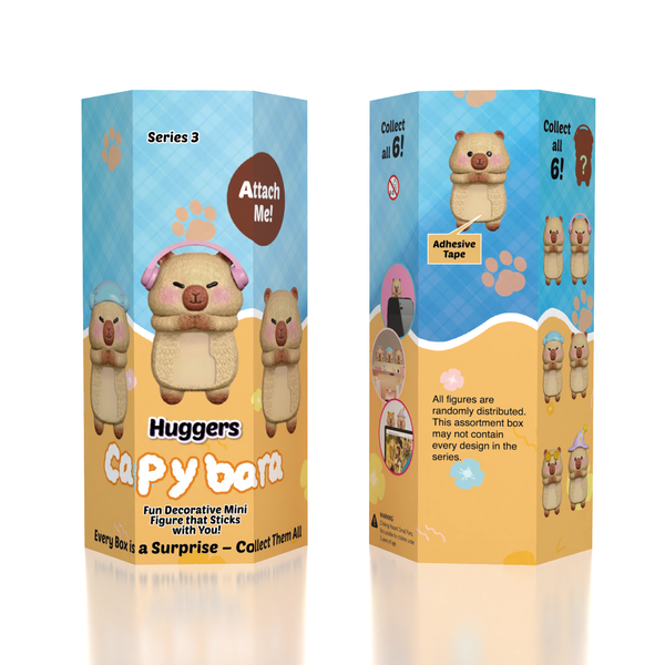 Showcase - Capybara Huggers: The Phone Hugging Animals Series 3 Collectable Figurine Blind Bag (1pc)
