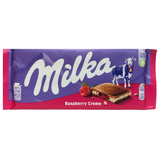 Fine Italian Food - Milka Raspberry Creme Chocolate Bar, 100g