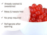 Syruvia - Strawberry Flavored Popping Boba 1 LB