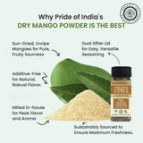 PRIDE INDIA BRANDS - Gourmet Dry Mango (Amchur) Powder: 2.2 oz