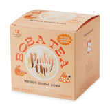 Pinky Up - Boba Tea - Mango Guava - Box of 12 Wrapped Pyramid Sachets