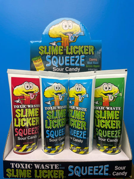 Grandpa Joe's Candy Shop - Toxic Waste Slime Licker Squeeze, 2.47oz, 12ct Case