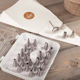 HIC - Harold Import Co. - Mrs. Anderson's Baking Pastry Decorating Set, 26 Tips
