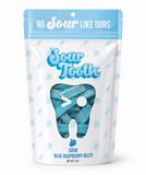 Sour Tooth - Sour Blue Raspberry Belts — 4oz, Imported from Spain