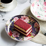 Brew To A Tea - BTaT Floral Dessert Plates Set of 6, 8-Inch Deep