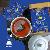 PRIDE INDIA BRANDS - Darjeeling Amber: Afternoon Black Tea Bags: 15 Count Box