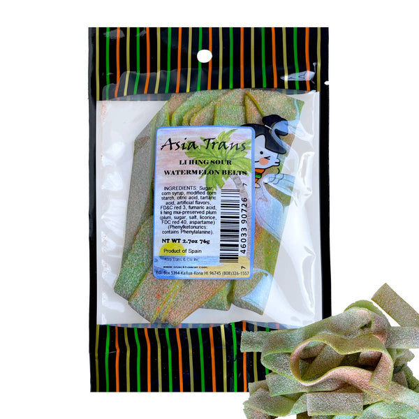 Snack Hawaii - Li Hing Sour Watermelon Belts