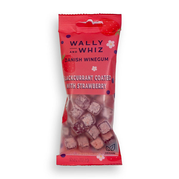 Sweetish- Swedish Candy Wholesale - Wally & Whiz: Blackcurrant w/ Strawberry 56g
