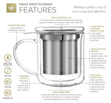 Teabloom - Teabloom Solista Single-Serve Tea Maker (8 oz / 240 ml)