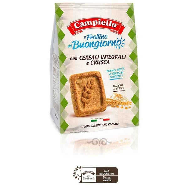 Fine Italian Food - Campiello Shortbread Cookies with Whole Wheat Grains, 12 oz.