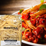 Fine Italian Food - Mantova Bronze Cut Penne Rigate Pasta, 1 lb.