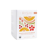 Rishi Tea & Botanicals - Peach Hibiscus Green Organic Green Tea Blend Sachets