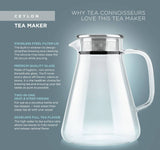 Teabloom - Teabloom One-touch Tea Maker (40 Oz / 4-5 Cups): 40 OZ