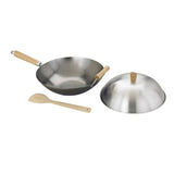 HIC - Harold Import Co. - Helen's Asian Kitchen Carbon Steel Stir Fry Pan With Lid
