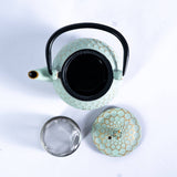 Urban Tokyo - 10oz Cast Iron Tea Pot Honeycomb Mint Green (1/12)