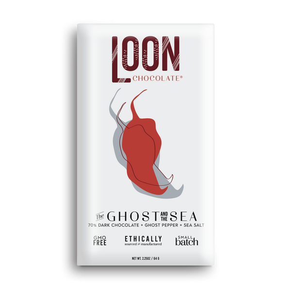 Loon Chocolate - Dark Chocolate with Ghost Pepper & Maine Sea Salt