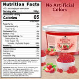 Syruvia - Strawberry Flavored Popping Boba 1 LB