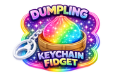 Novelty Brands - Fun Doh Dumpling Light-Up Click Fidget Keychain- 12/Display : Wholesale Price