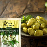 Fine Italian Food - Mantova Cara Mamma Potato Gnocchi with Basil, 1 lb.
