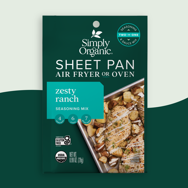 Simply Organic - Sheet Pan Seasoning Mix, Zesty Ranch, Certified Organic
