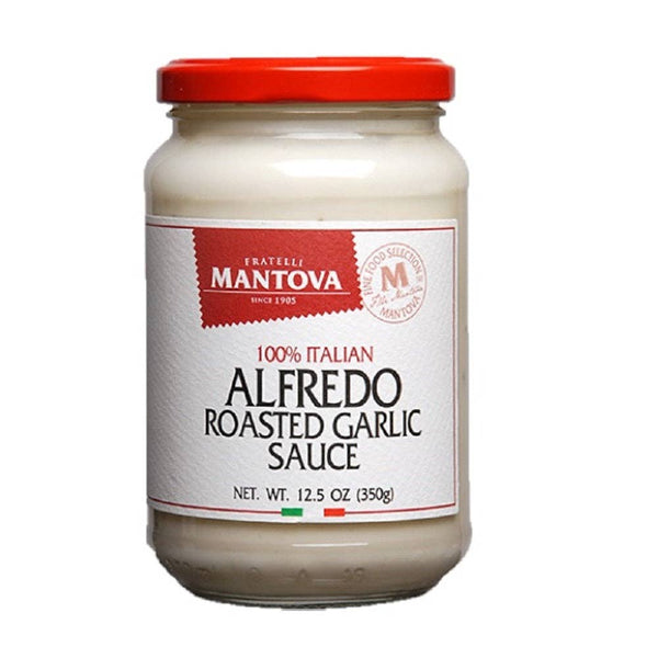 Fine Italian Food - Mantova Alfredo Roasted Garlic Sauce, 12.5 oz.