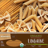 Fine Italian Food - Mantova Organic Whole Wheat Linguine Pasta, 1 lb.