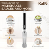 Kaffe - Kaffe Handheld Milk Frother with Stand: Black