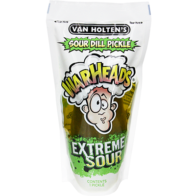 Grandpa Joe's Candy Shop - Van Holten's Warheads Extreme Sour Dill Pickle, 12ct