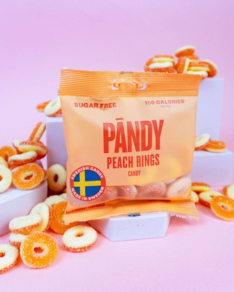 Sweetish- Swedish Candy Wholesale - Swedish Candy Sour Peach Rings 1.8oz