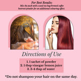PRIDE INDIA BRANDS - Hair Bloom Natural Burgundy Hair Color 12 sachets (10gm)