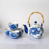 Urban Tokyo - Oriental Ryu Dragon Tea Set 30 oz Tea Pot with 4 Cups (1/8)