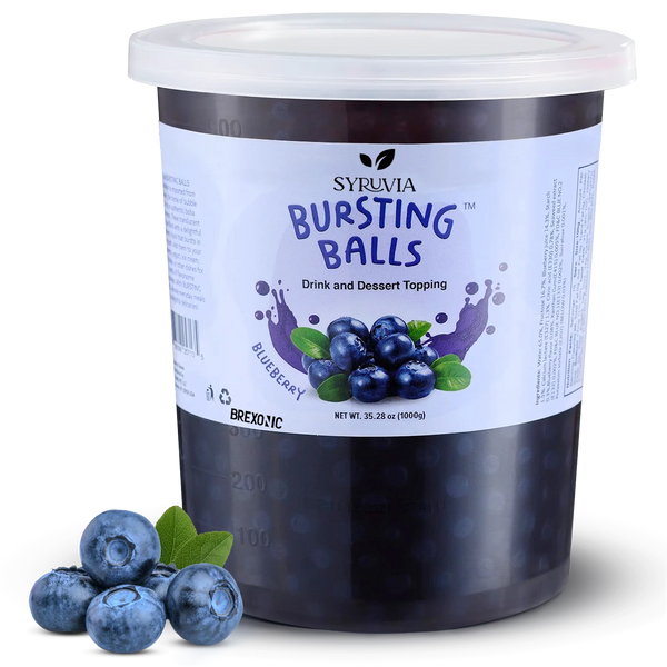 Syruvia - 2 LB Blueberry Flavored Popping Boba