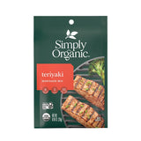 Simply Organic - Teriyaki Marinade Mix, Certified Organic, Gluten Free .99 Oz