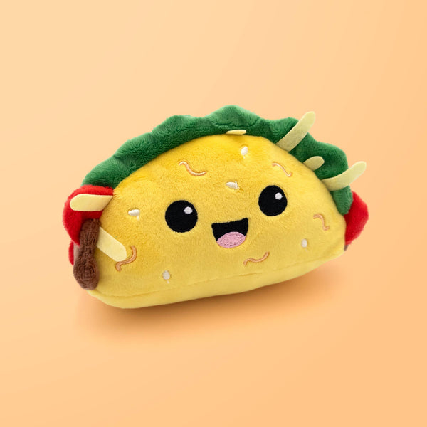 Pals & Co. - Kawaii Taco Plush Toy – Cute Food Plushie, Small Stuffed Toy