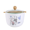 Urban Tokyo - Cute Cat 26oz Bowl with Lid and Chopsticks (6/18)