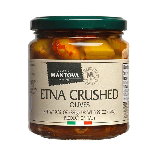 Fine Italian Food - Mantova Etna Crushed Olives, 9.87 oz.