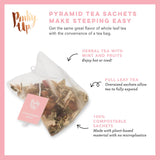 Pinky Up - Strawberry Mint Herbal Tea  15 Sachets