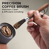 Kaffe - Kaffe 8" Coffee Cleaning Brush – Premium Wood & Boar Bristle