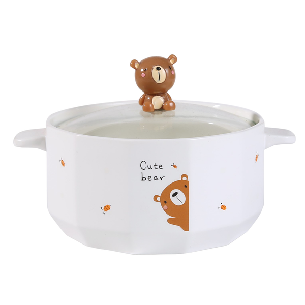 Urban Tokyo - Cute Bear 30oz Bowl with Lid (6/24)