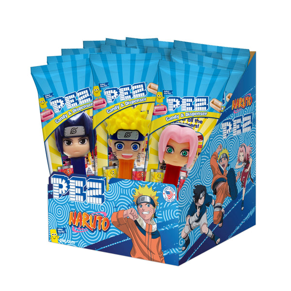 Grandpa Joe's Candy Shop - Pez Poly 12ct - Naruto Assortment