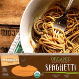 Fine Italian Food - Mantova Organic Whole Wheat Spaghetti Pasta, 1 lb.