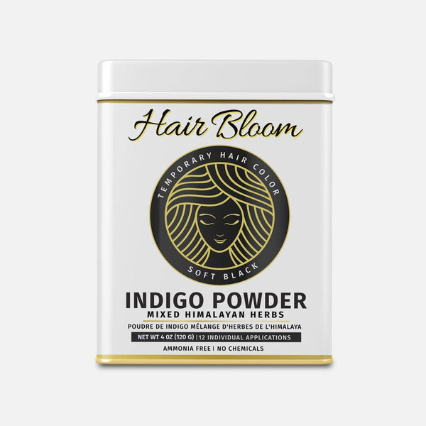 PRIDE INDIA BRANDS - Hair Bloom Herbal Indigo Powder Jet Black  12 sachets (10gm)