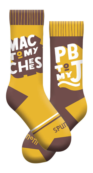 Gibbs Smith - Mac to my Cheese Socks