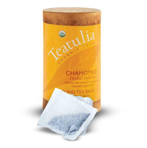 Teatulia Organic Teas - Chamomile Tea 30ct Organic Eco-Canister