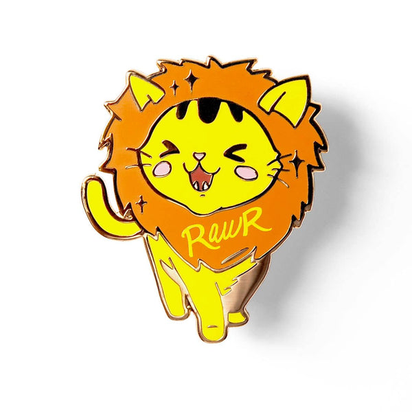 Flair Fighter - Rawr Lion Cat Enamel Pin