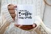 M.B. Paper Design - I Run on Coffee and Cuss Words Funny Coffee Cup