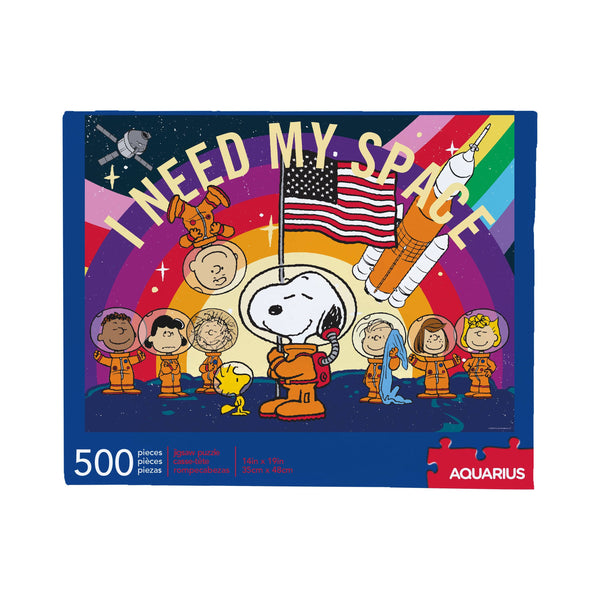 AQUARIUS, GAMAGO, ICUP, & ROCK SAWS by NMR Brands - Peanuts Snoopy In Space 500 Piece Jigsaw Puzzle